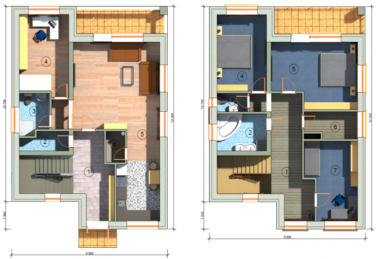 Dům 5+kk, 145m2, pozemek 568m2, Chýně