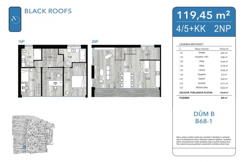 Rodinný dům 4+kk, 119m2